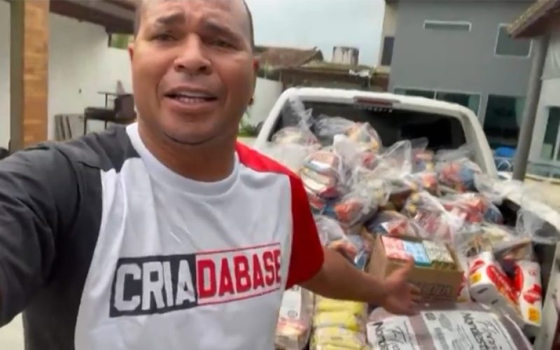 No dia do próprio aniversário, Aloísio Chulapa doa colchões a crianças em situação de vulnerabilidade