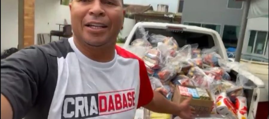 No dia do próprio aniversário, Aloísio Chulapa doa colchões a crianças em situação de vulnerabilidade