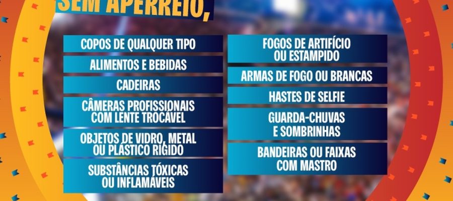 O que não levar ao São João Massayó? Veja lista de objetos proibidos