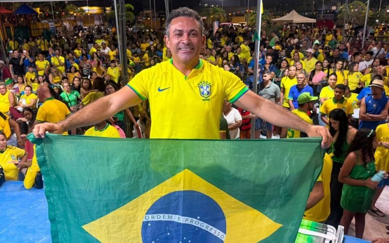 Brasil x Noruega: Luciano Marinho faz da Praça do Graciliano Ramos o maior ponto de encontro da torcida brasileira em Maceió