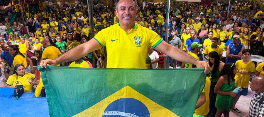 Brasil x Noruega: Luciano Marinho faz da Praça do Graciliano Ramos o maior ponto de encontro da torcida brasileira em Maceió
