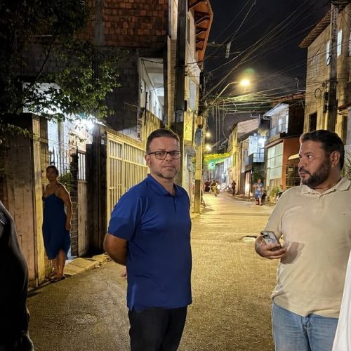 Léo Loureiro acompanha demandas da Grota do Cigano e reforça pedido por mais iluminação e segurança