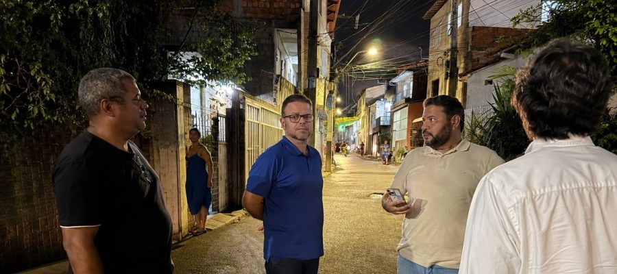 Léo Loureiro acompanha demandas da Grota do Cigano e reforça pedido por mais iluminação e segurança