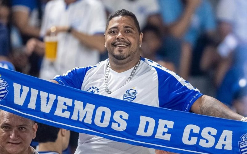 Torcida do CSA vira destaque nacional por festa no Trapichão contra o Vasco