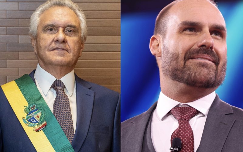 Caiado critica postura de Eduardo Bolsonaro em defesa do pai