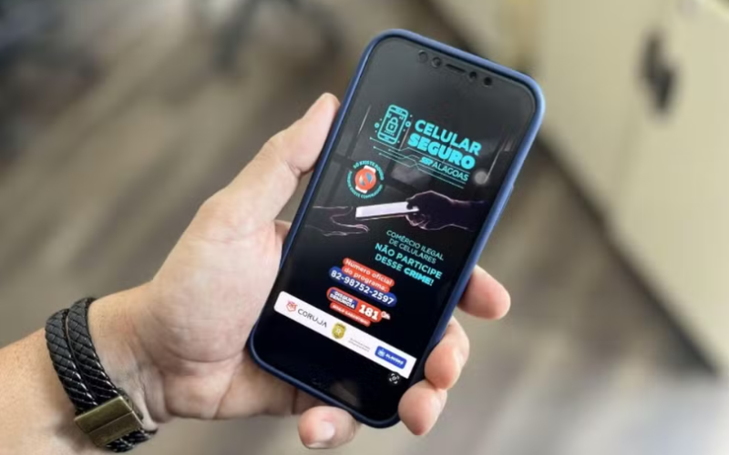 Programa celular seguro tem objetivo de recuperar aparelhos roubados e furtados em Alagoas