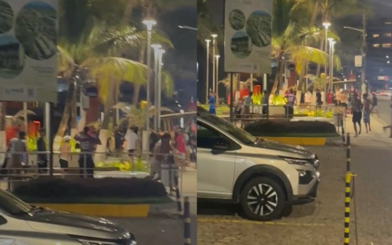 Horas após cerimônia do Governo de Alagoas, grupo de criminosos comete ‘arrastão’ na orla de Maceió