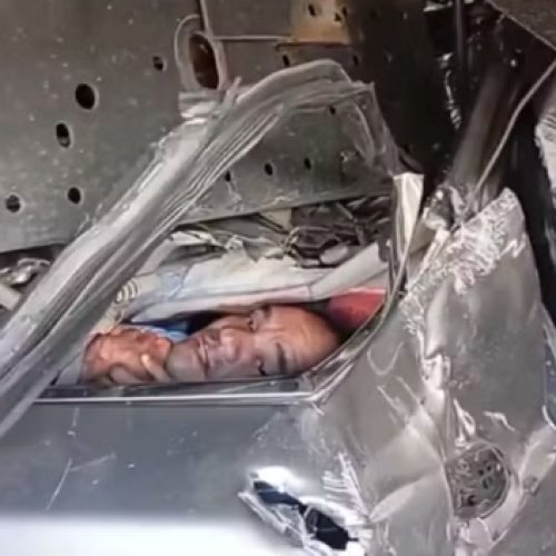 Fantástico mostra resgate emocionante de pai preso em carro esmagado por carreta em Alagoas; família sobreviveu