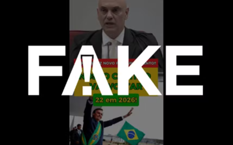 Vídeo de Moraes reconhecendo erro com Bolsonaro foi gerado por IA