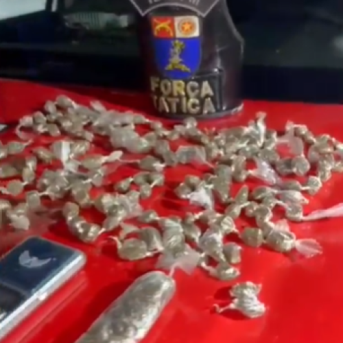 Força Tática do 12º Batalhão prende dois por tráfico no Conjunto Maceió em menos de 24h