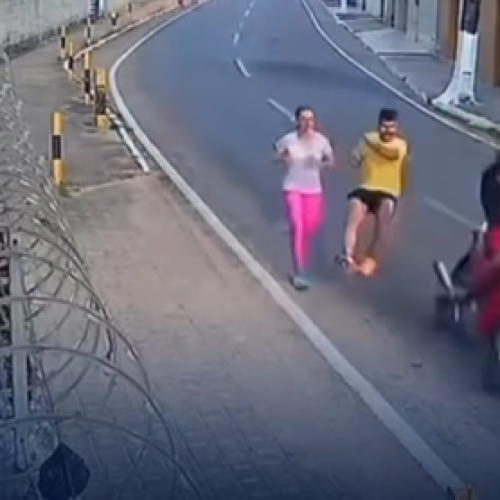 Corredor é atropelado por moto e motorista foge sem prestar socorro