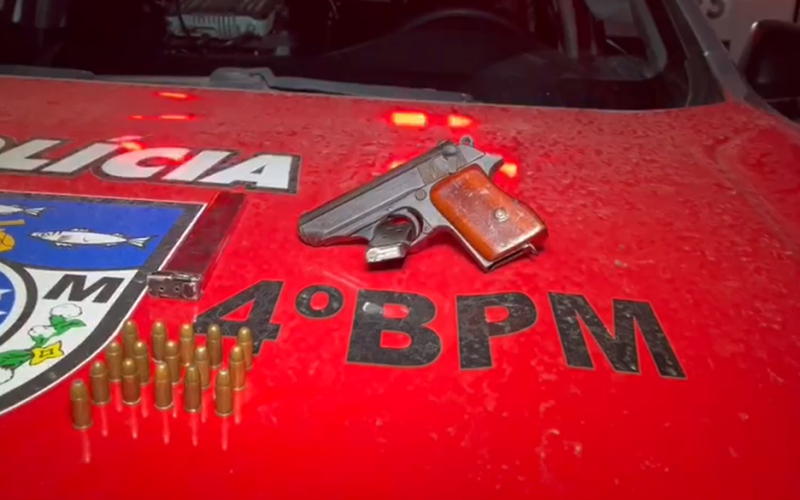 Guarnição Solo II do 4º BPM prende indivíduo por tentativa de homicídio e porte ilegal de arma de fogo em Bebedouro
