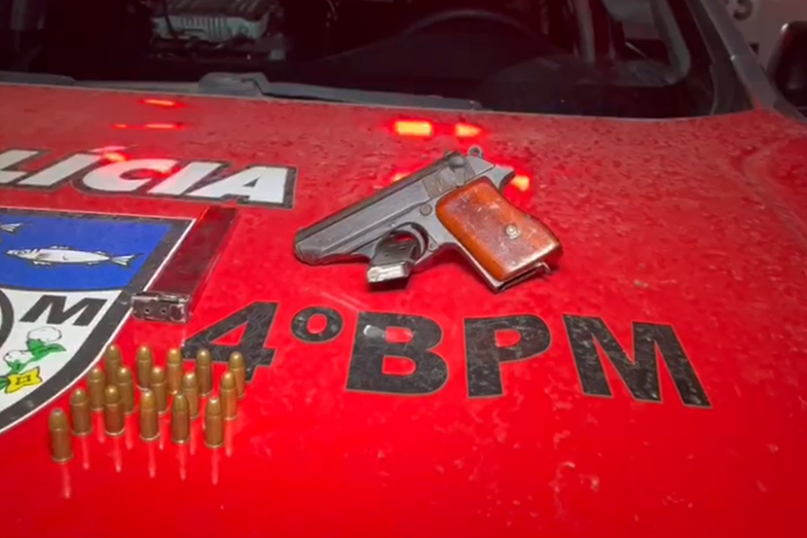 Guarnição Solo II do 4º BPM prende indivíduo por tentativa de homicídio e porte ilegal de arma de fogo em Bebedouro