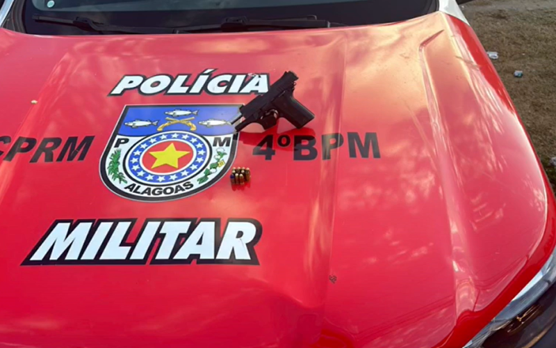 Guarnição do 4º BPM prende homem com arma de fogo no Clima Bom