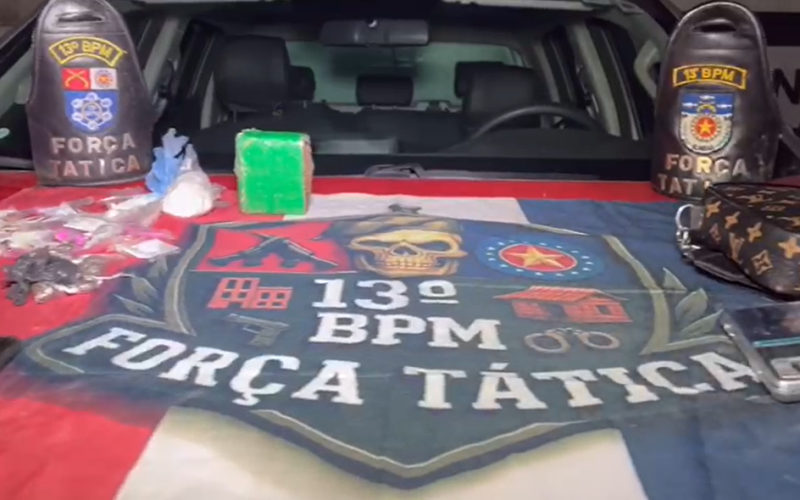 Força Tática prende três homens por tráfico durante operação