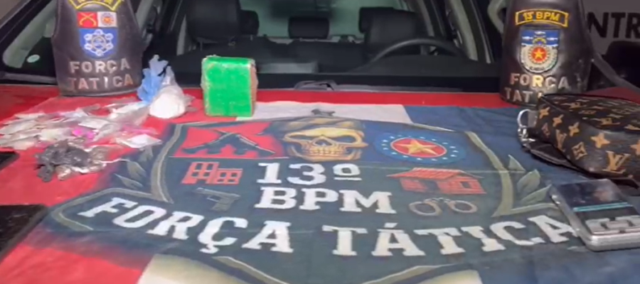 Força Tática prende três homens por tráfico durante operação