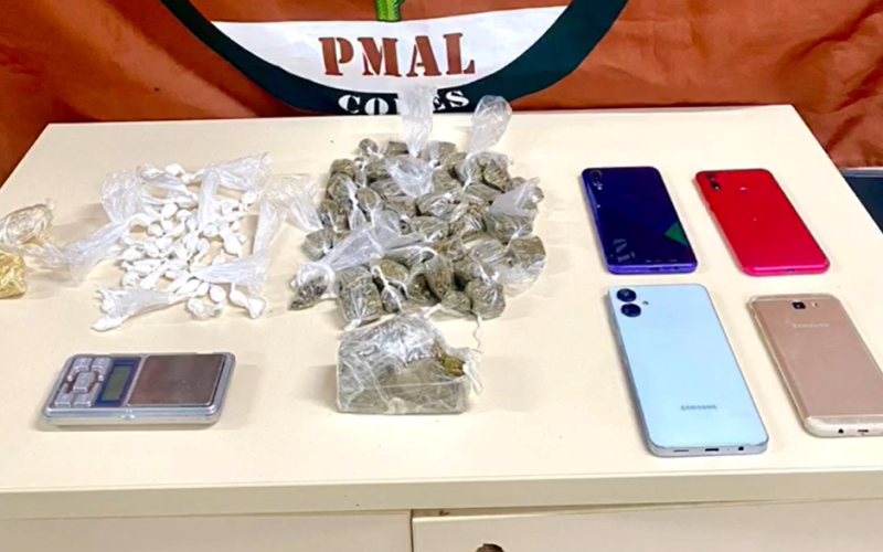 Jovem é preso com drogas e balança de precisão em Major Isidoro