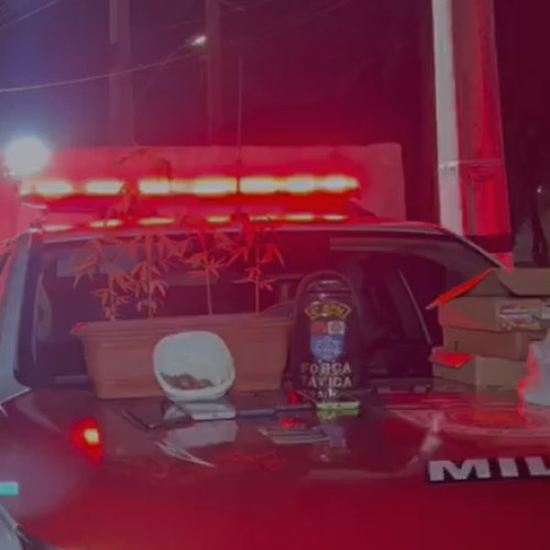 Força Tática do 4º BPM prende dois suspeitos por tráfico de drogas e agiotagem