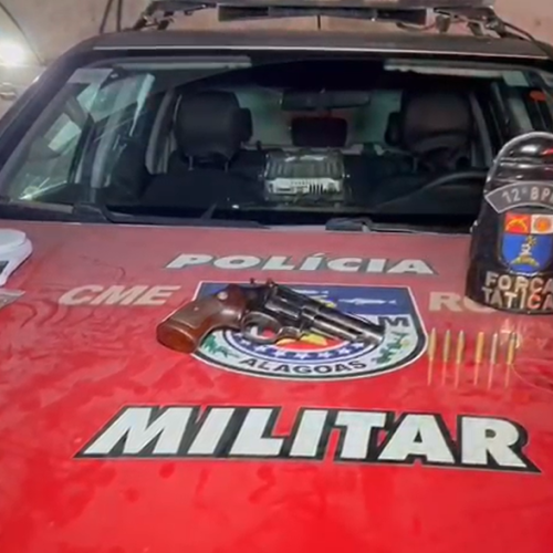 Força Tática prende suspeito por tráfico e porte ilegal de arma na Cidade Universitária