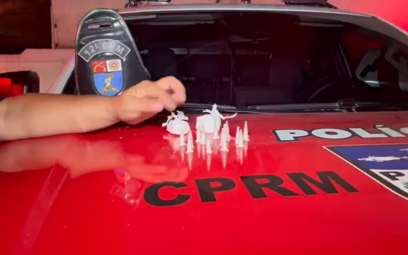 Força Tática do 12º BPM prende homem com cocaína na Cidade Universitária