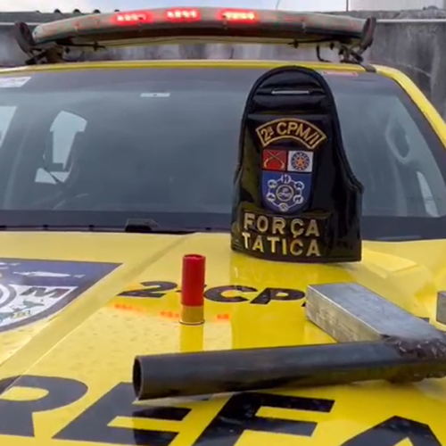 Força Tática da 2ª Cia apreende arma de fabricação caseira na Pescaria