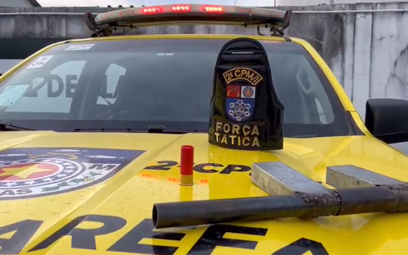 Força Tática da 2ª Cia apreende arma de fabricação caseira na Pescaria