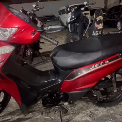 BPTran recupera moto roubada na orla de Maceió