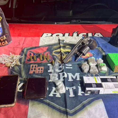 Força Tática do 13º BPM prende suspeito apontado como líder do tráfico no Feitosa