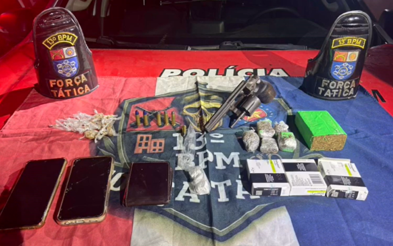 Força Tática do 13º BPM prende suspeito apontado como líder do tráfico no Feitosa
