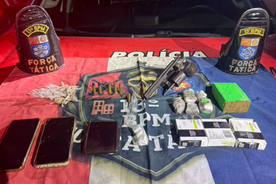 Força Tática do 13º BPM prende suspeito apontado como líder do tráfico no Feitosa