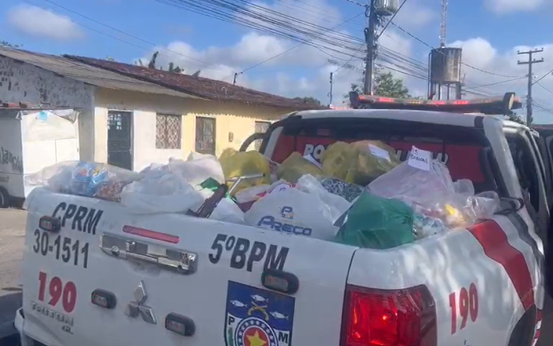 Base Comunitária do 5º BPM realiza ação social no Complexo Benedito Bentes