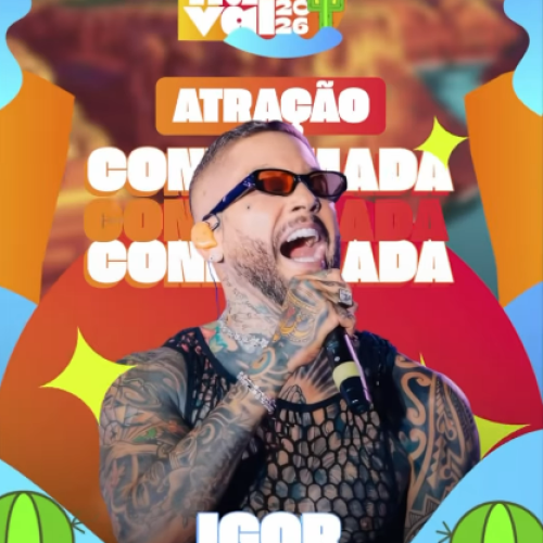 Igor Kannário é a primeira atração confirmada do carnaval de Delmiro Gouveia 2026