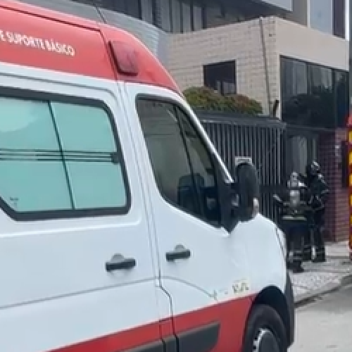Corpo de Bombeiros e Samu são acionados para suposto incêndio na Cruz das Almas