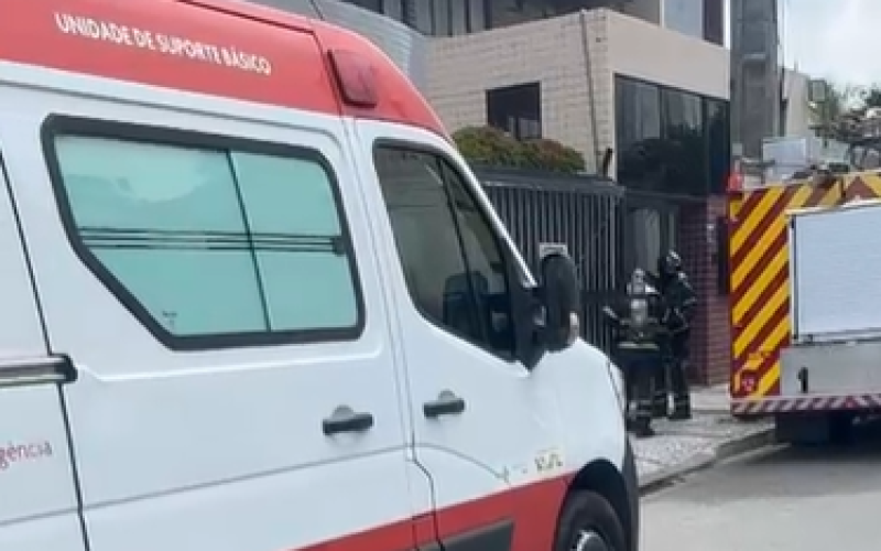 Corpo de Bombeiros e Samu são acionados para suposto incêndio na Cruz das Almas