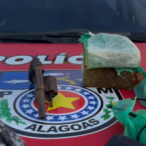 Força Tática do 5º BPM prende suspeito por tráfico de drogas e porte ilegal de arma