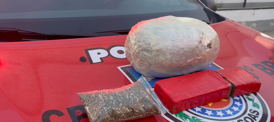 Força Tarefa do 13º BPM apreende 2 kg de maconha no Benedito Bentes