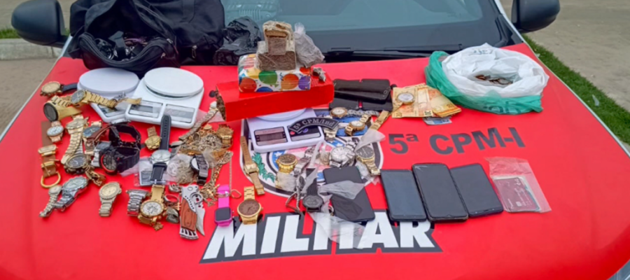 5ª Companhia da PM prende suspeito por tráfico de drogas no bairro Santa Lúcia