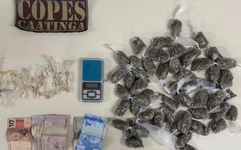 Mulher de 18 anos é presa por tráfico de drogas em Major Izidório
