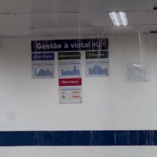Caos na saúde: vídeo mostra infiltrações e alagamento no HGE