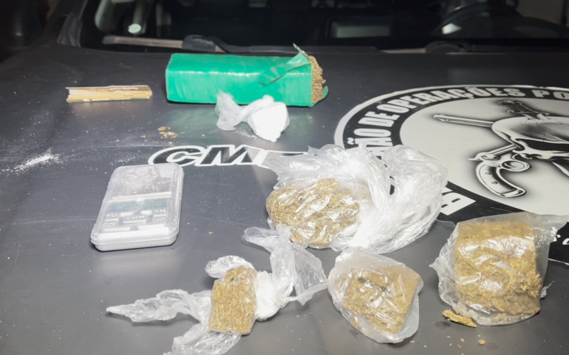 BOPE prende suspeito por tráfico de drogas e posse de arma de fogo