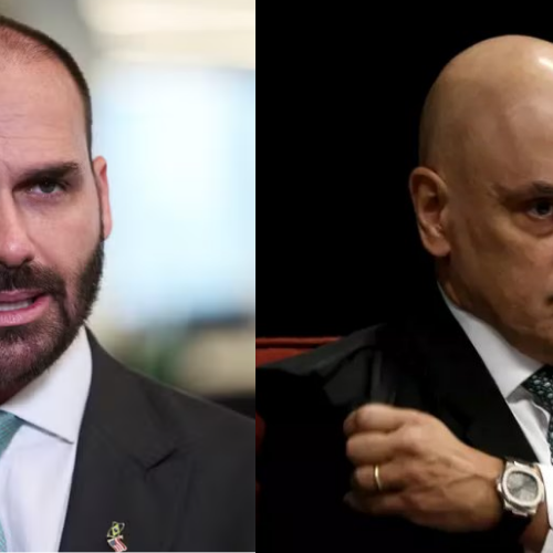 Com deputado fora do Brasil, Moraes realiza notificação de Eduardo Bolsonaro por edital