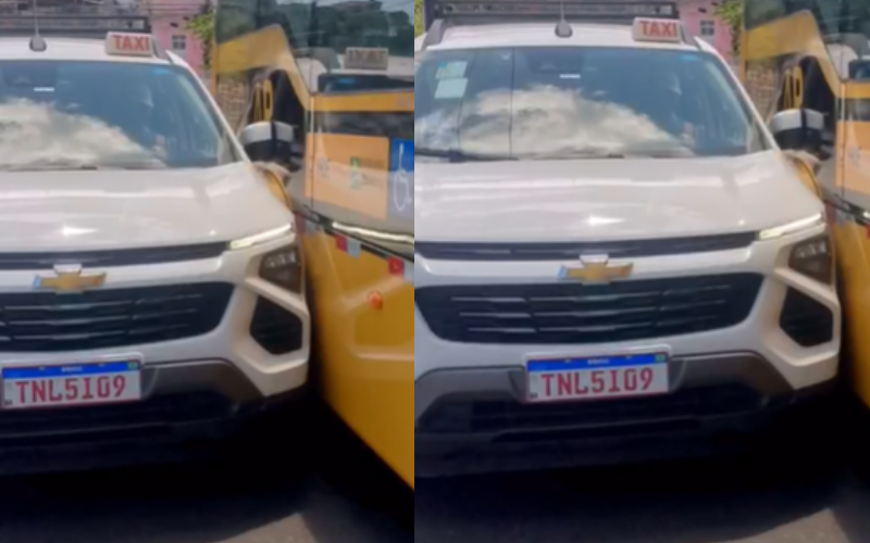 Confusão após acidente entre táxi e ônibus escolar termina na Central de Flagrantes