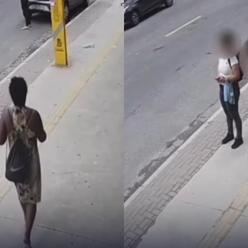 Mulher é agredida com soco no rosto enquanto aguardava ônibus