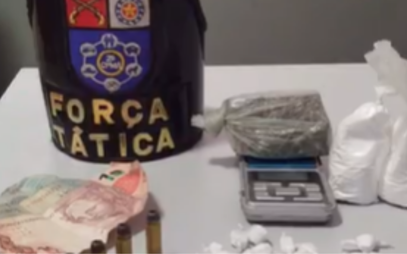 Força Tática prende indivíduo por tráfico de drogas e munições em Paripueira
