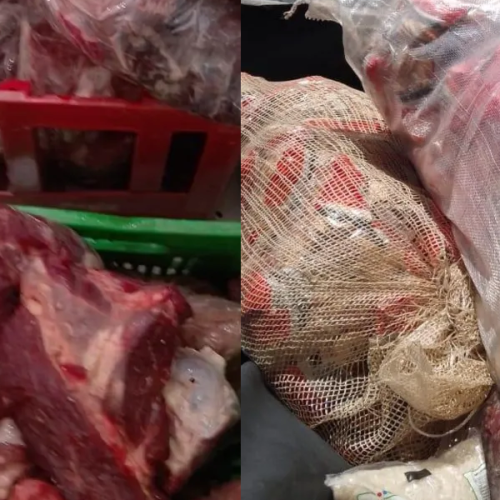 Denúncia leva à apreensão de 250 kg de produtos impróprios no Eustáquio Gomes