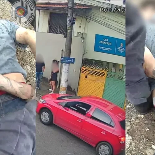 Vídeo mostra resgate de carro roubado com bebê de 2 meses