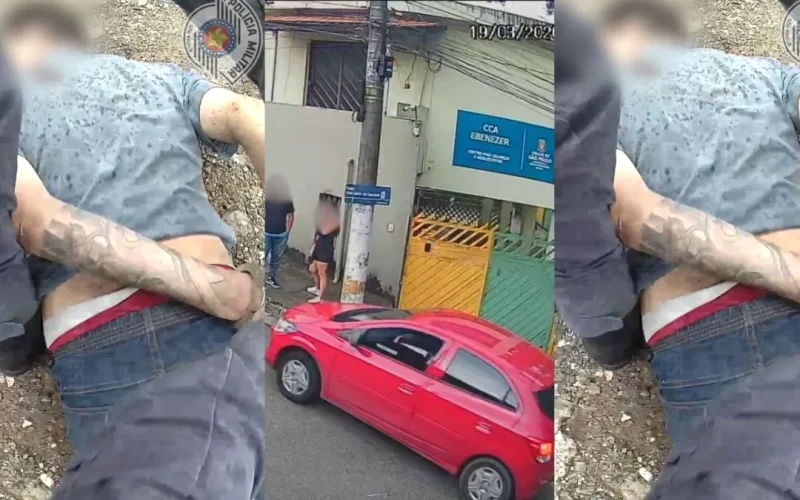 Vídeo mostra resgate de carro roubado com bebê de 2 meses