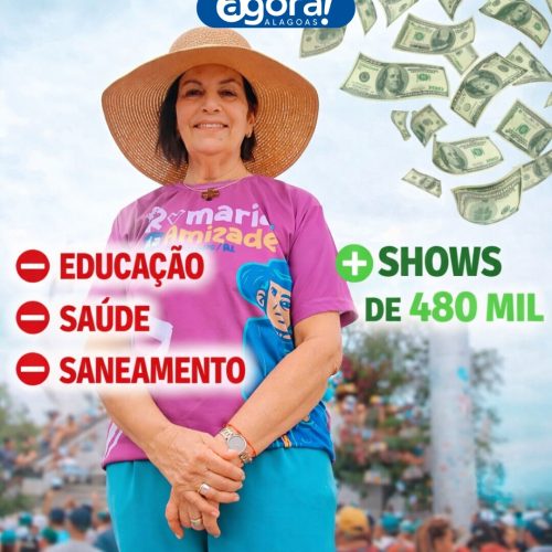 Prefeitura de Monteirópolis contrata show de R$ 480 mil mesmo cidade tendo baixos indicadores sociais