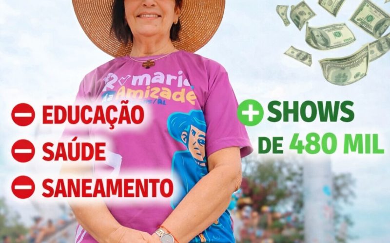 Prefeitura de Monteirópolis contrata show de R$ 480 mil mesmo cidade tendo baixos indicadores sociais