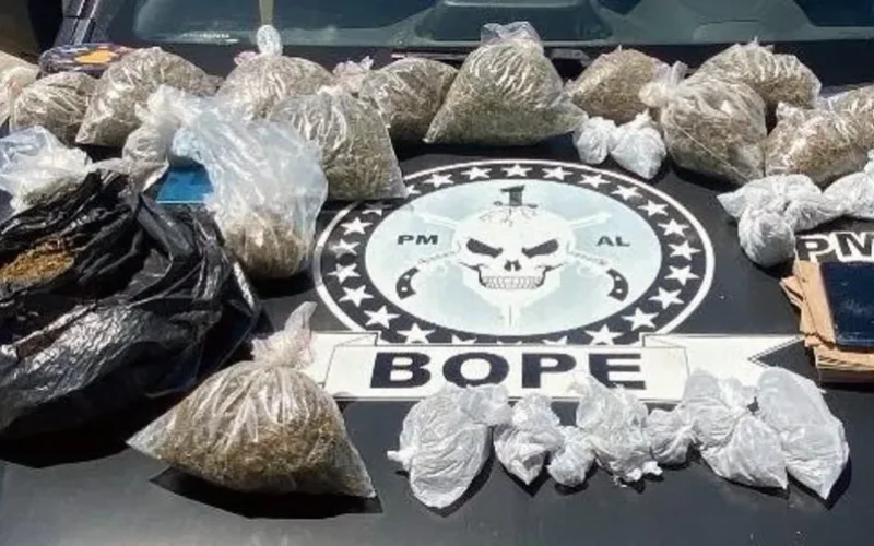 Homem é preso com mais de 3,5 kg de maconha durante operação do Bope em Maceió